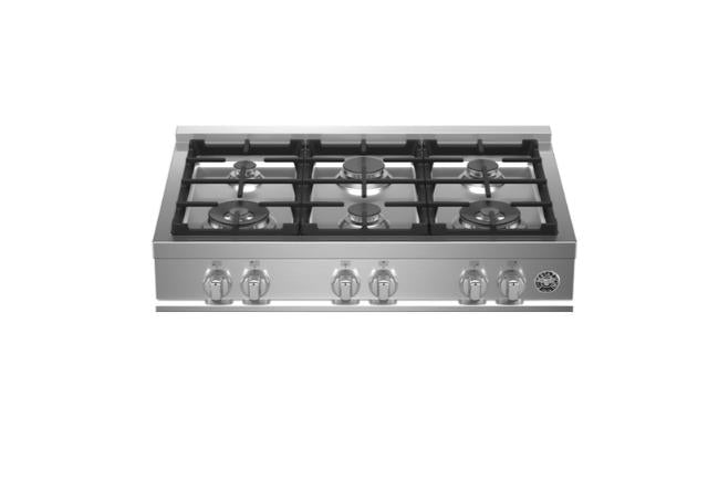 Bertazzoni Master Series 36" Rangetop: Gas - Stainless Steel