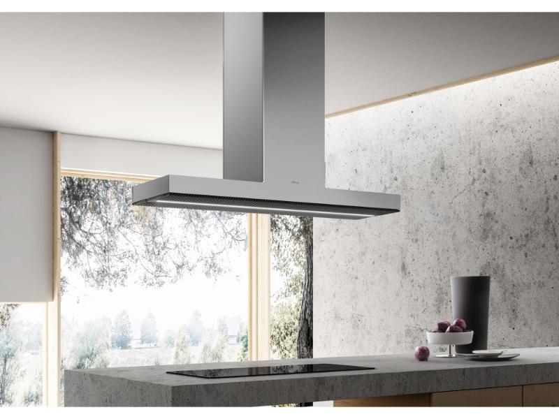 Elica Haiku Island Hood 600 CFM – Stainless Steal, Black, & White