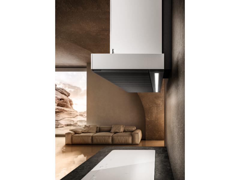 Elica Haiku Wall Mount Hood 600 CFM – Stainless Steal, Black & White