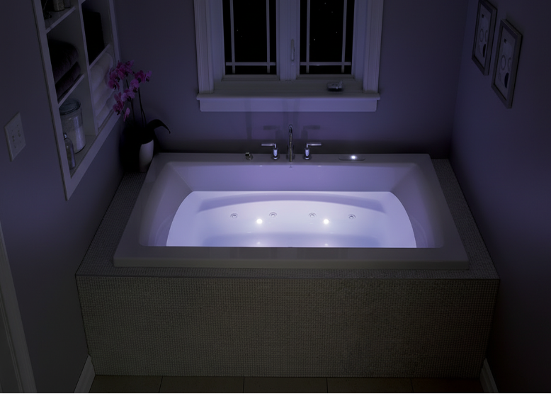 Luxury Spa Bathtub Night