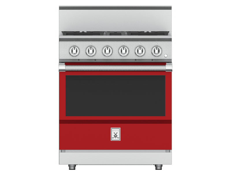 Hestan 30" Range  4 Burner — All Gas, Stainless Steel & Custom Colors