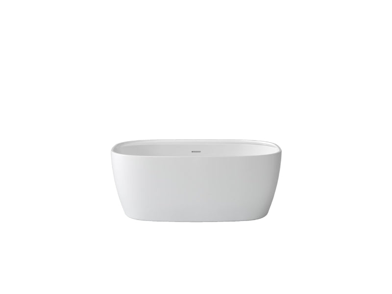Produits Neptune Alaro Acrylic Freestanding Bathtub – Center Drain – White