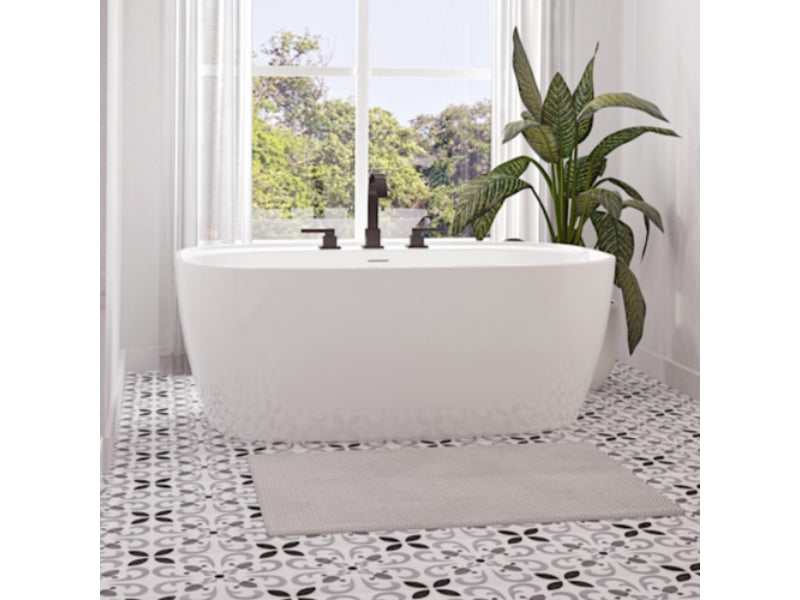 Produits Neptune Alaro Acrylic Freestanding Bathtub – Center Drain – White