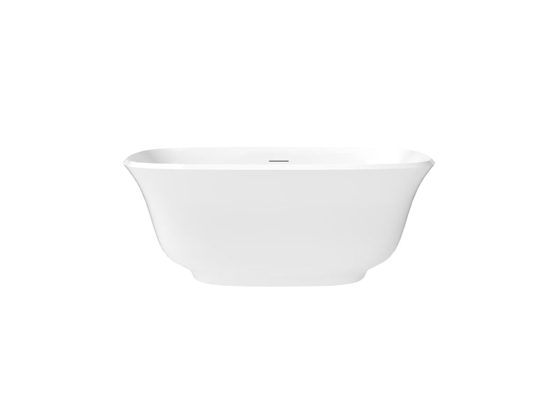 Produits Neptune Arta Acrylic Freestanding Bathtub – Center Drain – White