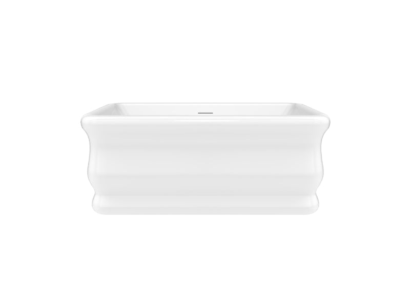 Produits Neptune Loira Acrylic Freestanding Bathtub – Center Drain – White