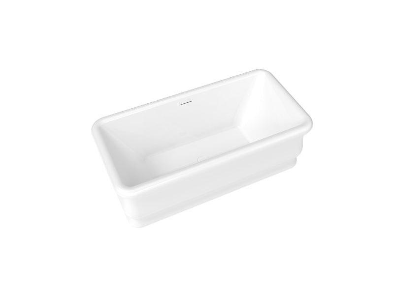 Produits Neptune Loira Acrylic Freestanding Bathtub – Center Drain – White
