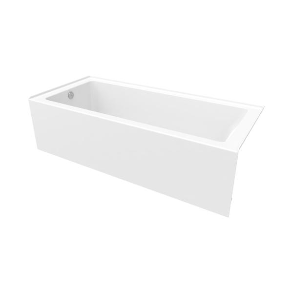 Produits Neptune Pia IFS AFR Acrylic Alcove Bathtub - Soaking or Therapy - Right/Left Drain - White