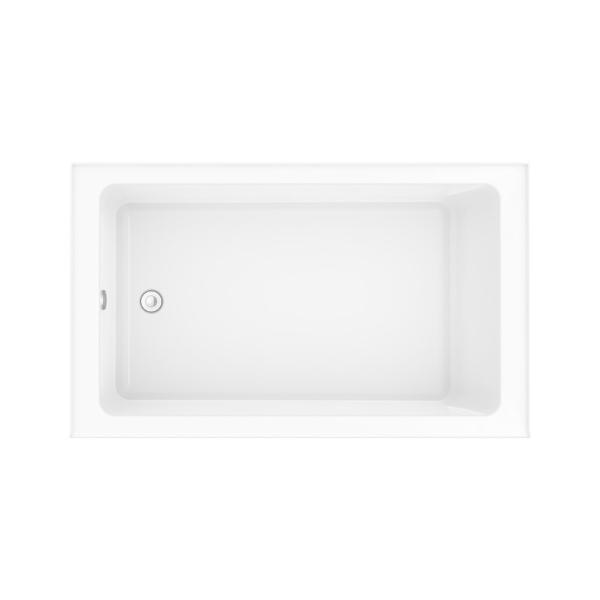 Produits Neptune Pia IFS AFR Acrylic Alcove Bathtub - Soaking or Therapy - Right/Left Drain - White