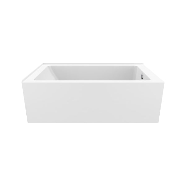 Produits Neptune Pia IFS AFR Acrylic Right/Left Corner Bathtub - Soaking or Therapy - Right/Left Drain - White