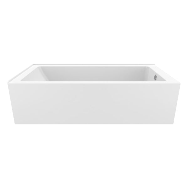 Produits Neptune Pia IFS AFR Acrylic Right/Left Corner Bathtub - Soaking or Therapy - Right/Left Drain - White