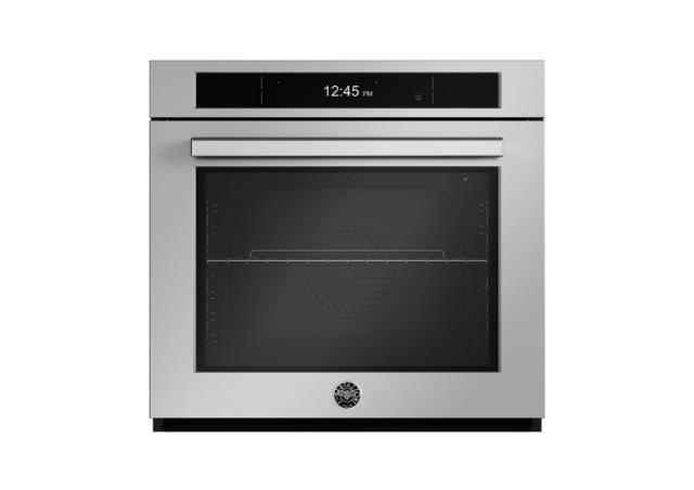 Bertazzoni Professional Series 30" Convection Steam Wall Oven - Stanless Steel and Carbonio