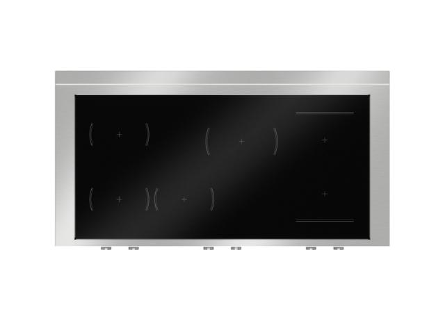Bertazzoni Professional Series 48" Rangetop: Induction - Stainless Steel and Carbonio