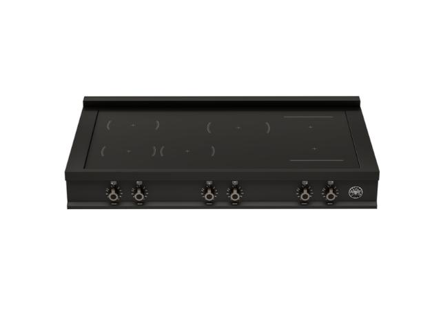 Bertazzoni Professional Series 48" Rangetop: Induction - Stainless Steel and Carbonio