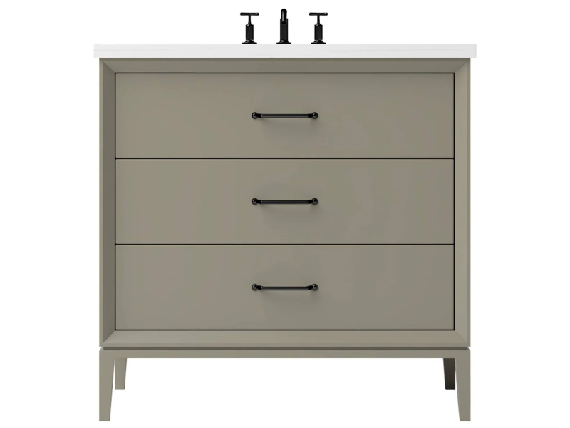 Vanderloc Alexandra Three Drawer Single Bathroom Vanity