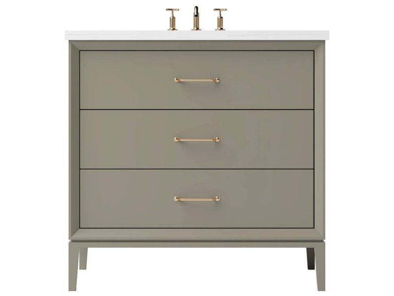 Vanderloc Alexandra Three Drawer Single Bathroom Vanity