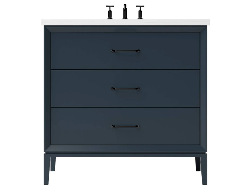 Vanderloc Alexandra Three Drawer Single Bathroom Vanity