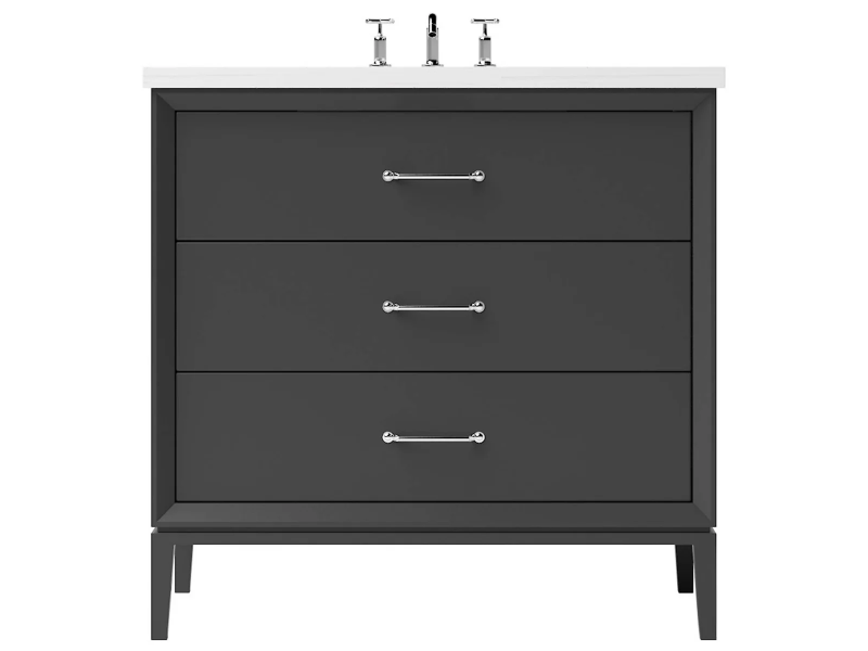 Vanderloc Alexandra Three Drawer Single Bathroom Vanity