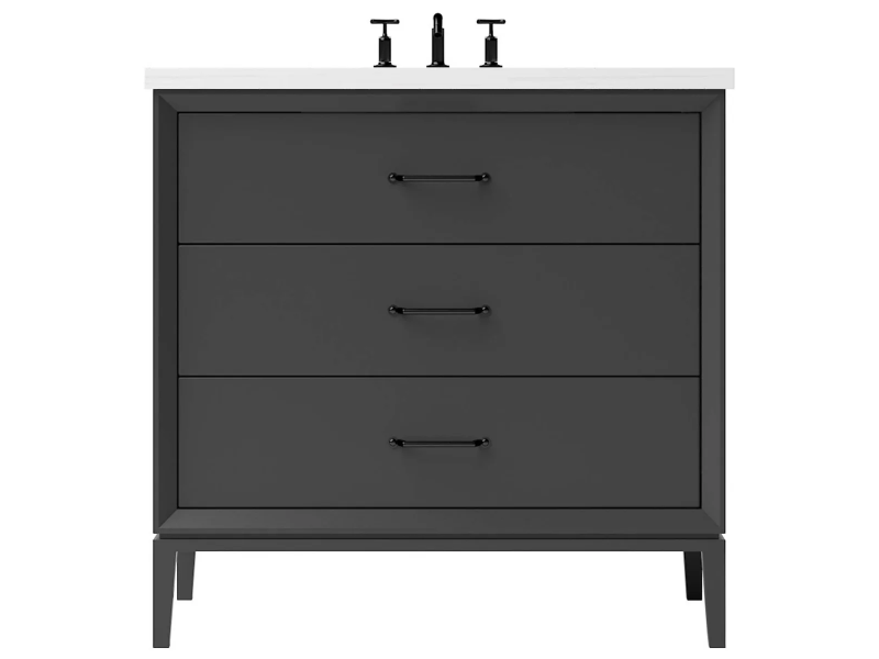 Vanderloc Alexandra Three Drawer Single Bathroom Vanity