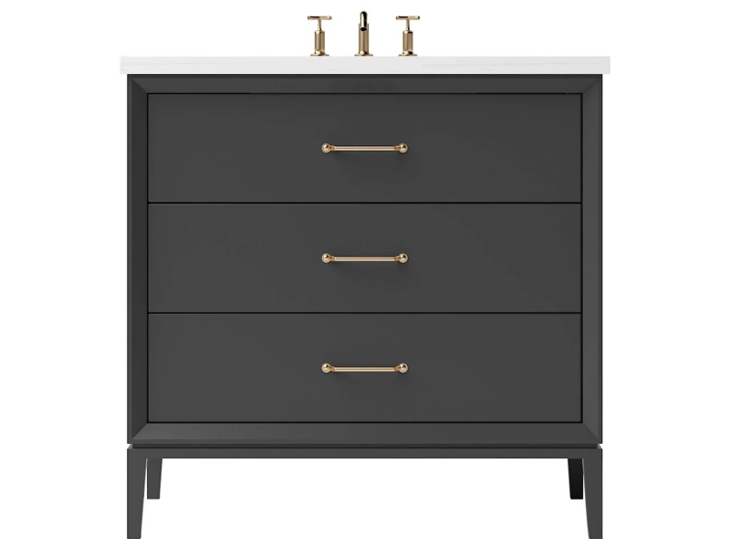 Vanderloc Alexandra Three Drawer Single Bathroom Vanity