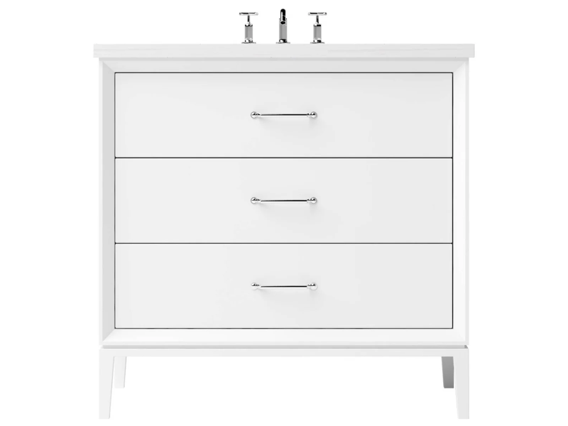 Vanderloc Alexandra Three Drawer Single Bathroom Vanity