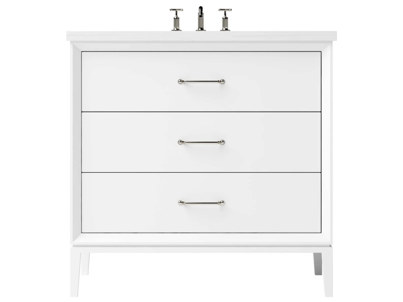 Vanderloc Alexandra Three Drawer Single Bathroom Vanity