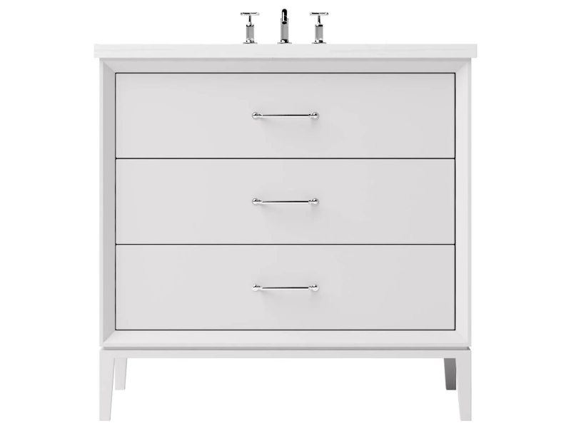 Vanderloc Alexandra Three Drawer Single Bathroom Vanity