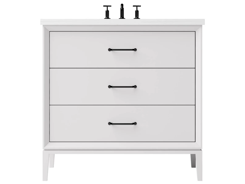 Vanderloc Alexandra Three Drawer Single Bathroom Vanity