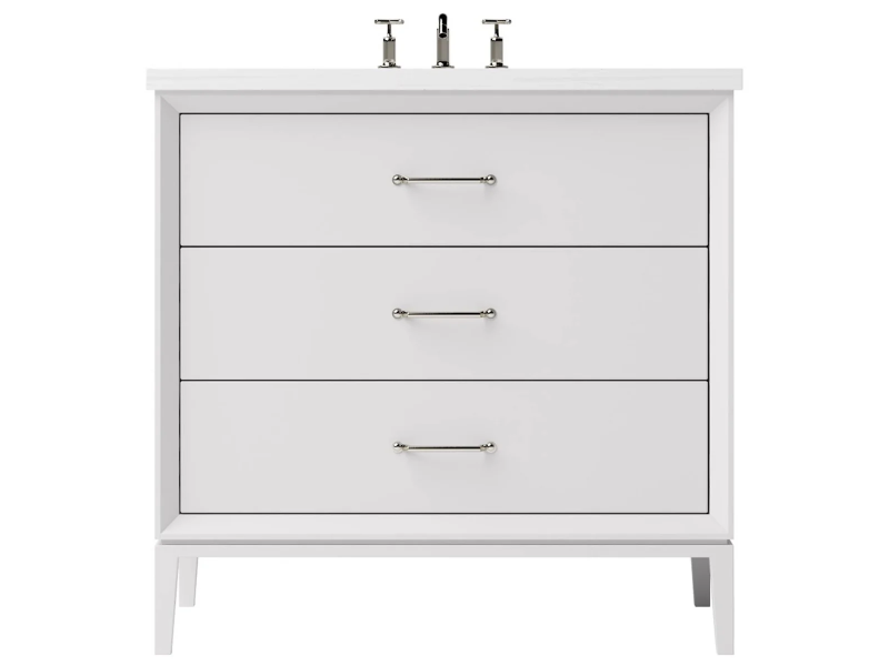 Vanderloc Alexandra Three Drawer Single Bathroom Vanity