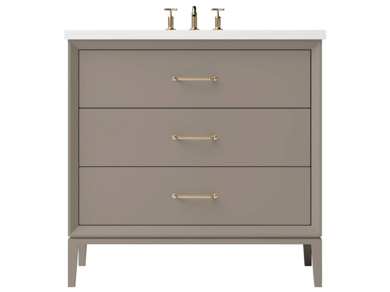 Vanderloc Alexandra Three Drawer Single Bathroom Vanity