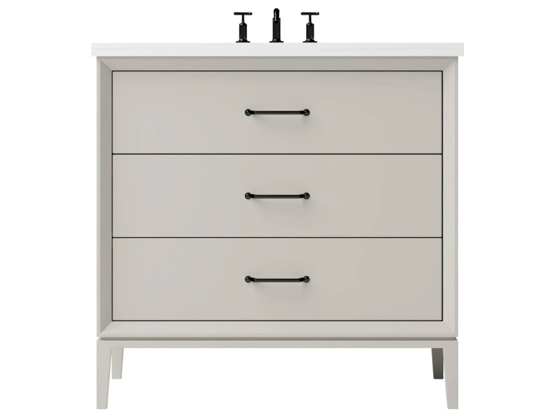 Vanderloc Alexandra Three Drawer Single Bathroom Vanity
