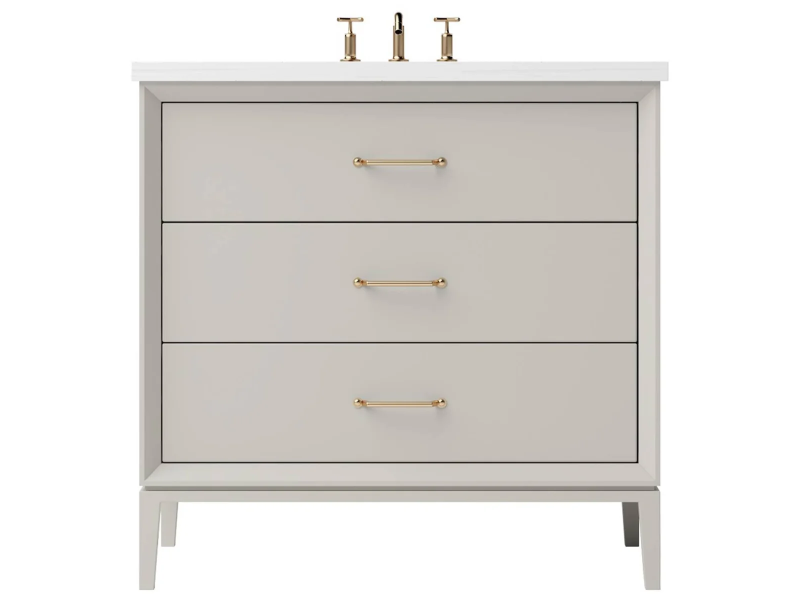 Vanderloc Alexandra Three Drawer Single Bathroom Vanity
