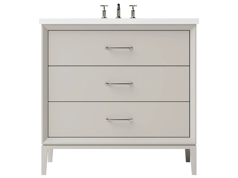 Vanderloc Alexandra Three Drawer Single Bathroom Vanity