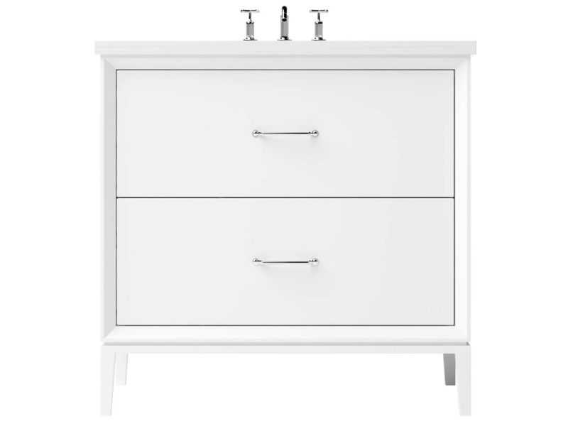 Vanderloc Alexandra Two Drawer Single Bathroom Vanity