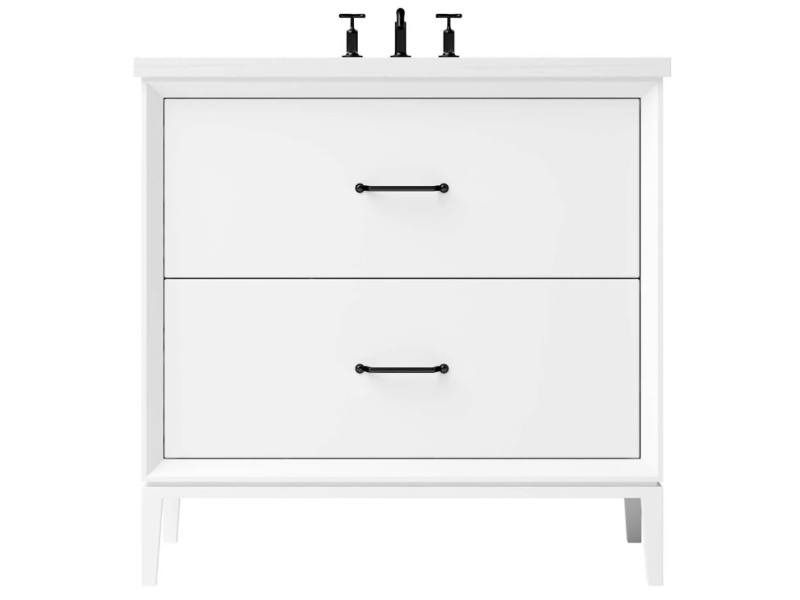 Vanderloc Alexandra Two Drawer Single Bathroom Vanity