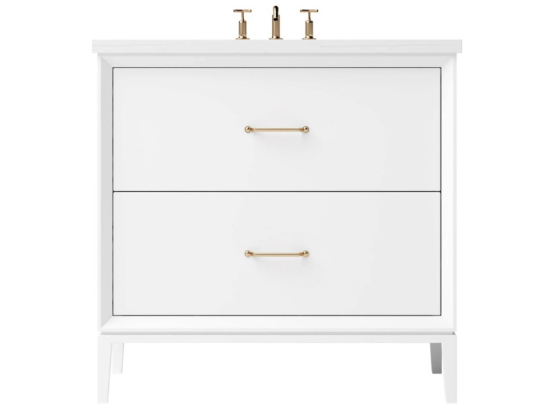 Vanderloc Alexandra Two Drawer Single Bathroom Vanity