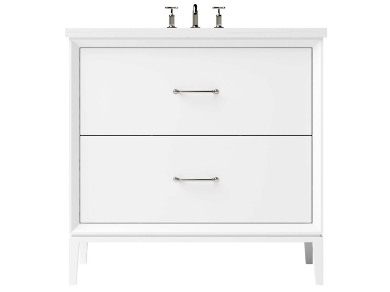 Vanderloc Alexandra Two Drawer Single Bathroom Vanity