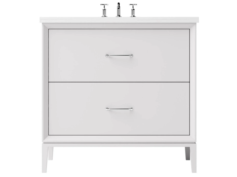 Vanderloc Alexandra Two Drawer Single Bathroom Vanity