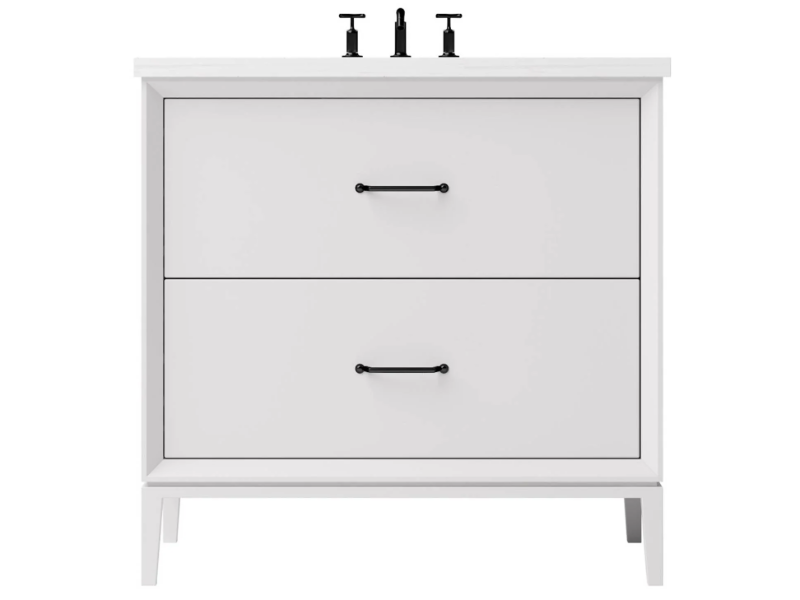 Vanderloc Alexandra Two Drawer Single Bathroom Vanity