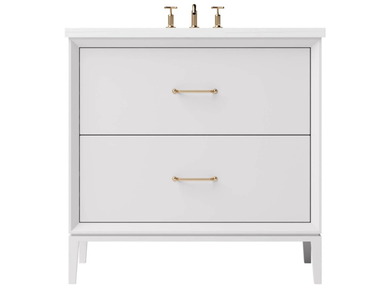 Vanderloc Alexandra Two Drawer Single Bathroom Vanity