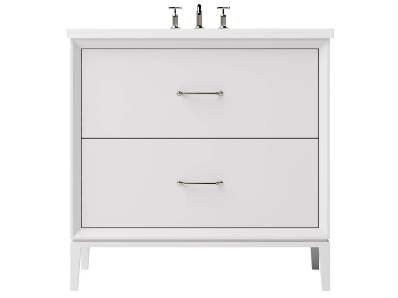 Vanderloc Alexandra Two Drawer Single Bathroom Vanity