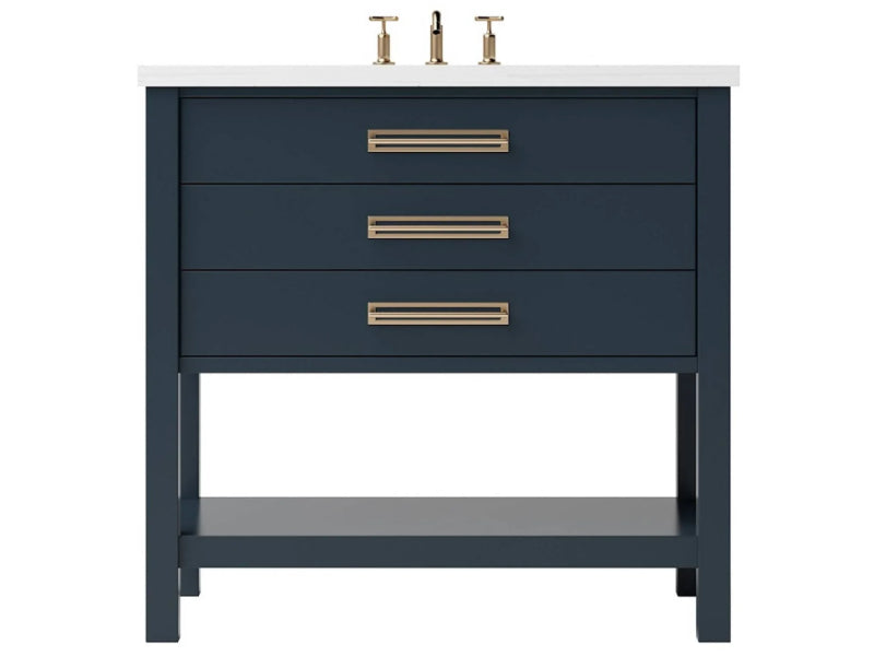 Vanderloc Kiawah Three Drawer Single Bathroom Vanity