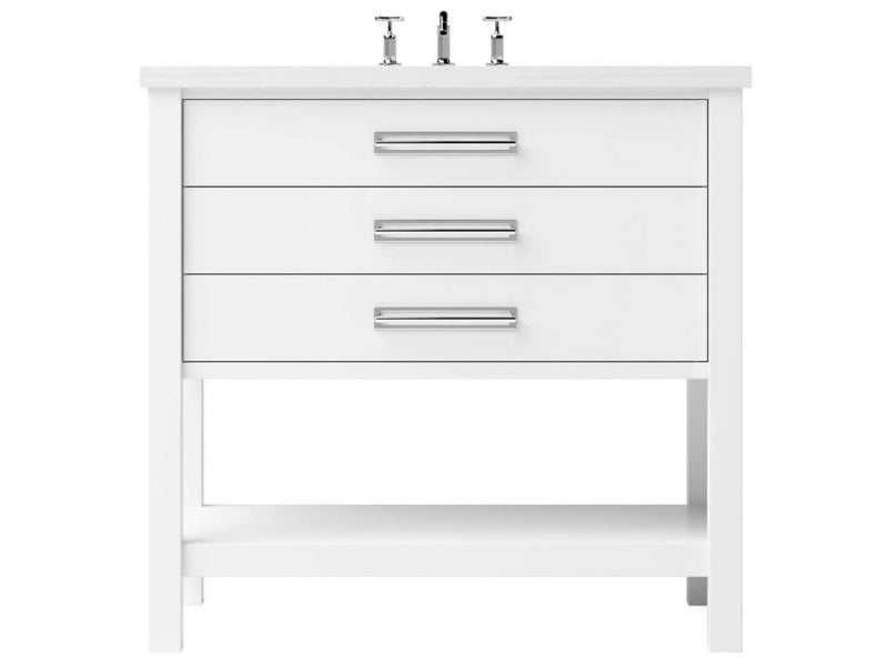 Vanderloc Kiawah Three Drawer Single Bathroom Vanity