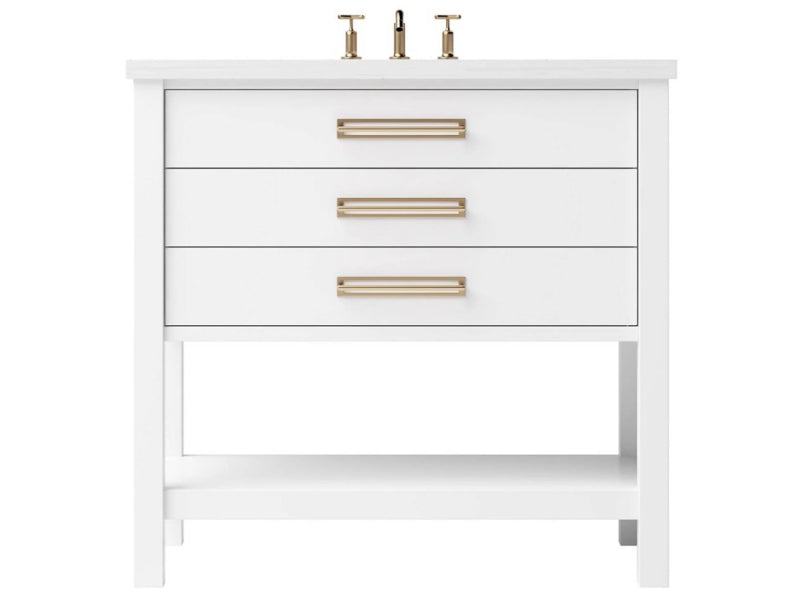 Vanderloc Kiawah Three Drawer Single Bathroom Vanity