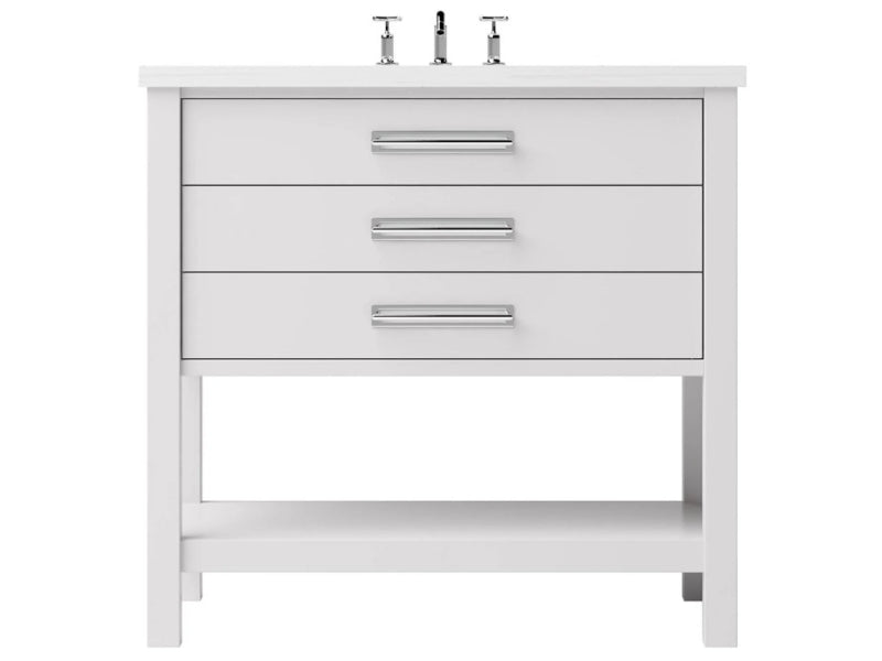 Vanderloc Kiawah Three Drawer Single Bathroom Vanity