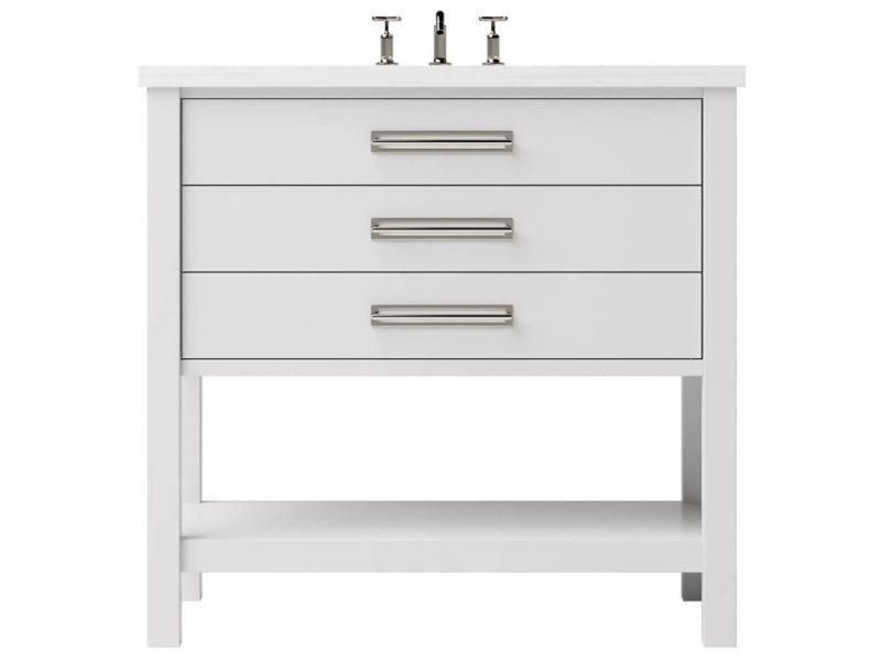 Vanderloc Kiawah Three Drawer Single Bathroom Vanity