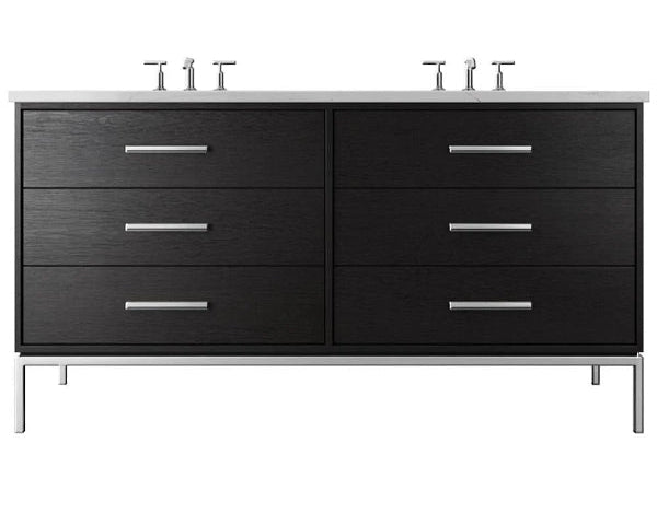 Vanderloc Rift White Oak Double Drawer Bathroom Vanity