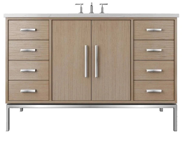 Vanderloc Rift White Oak Single Extra Wide Bathroom Vanity