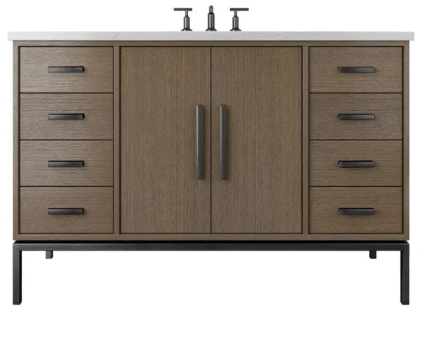 Vanderloc Rift White Oak Single Extra Wide Bathroom Vanity