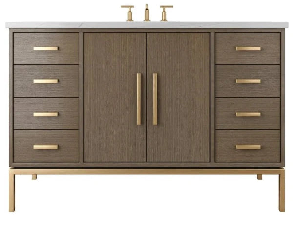Vanderloc Rift White Oak Single Extra Wide Bathroom Vanity