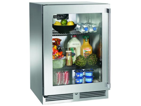 Perlick G5 Core 24" Glass Door Refrigerator – Indoor/Outdoor Rated - Panel Ready